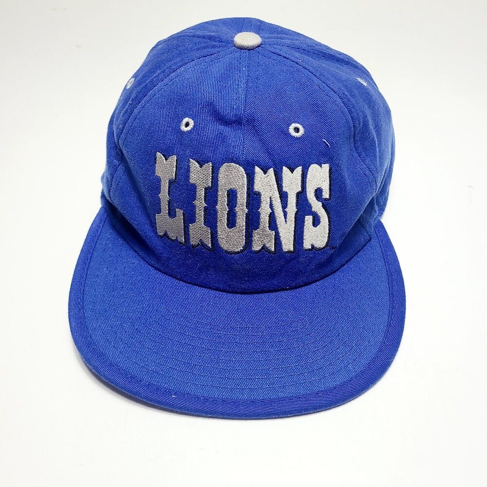 Detroit Lions Pro Player Reversible Hat Cap Double Hatter Strapback Vintage NFL